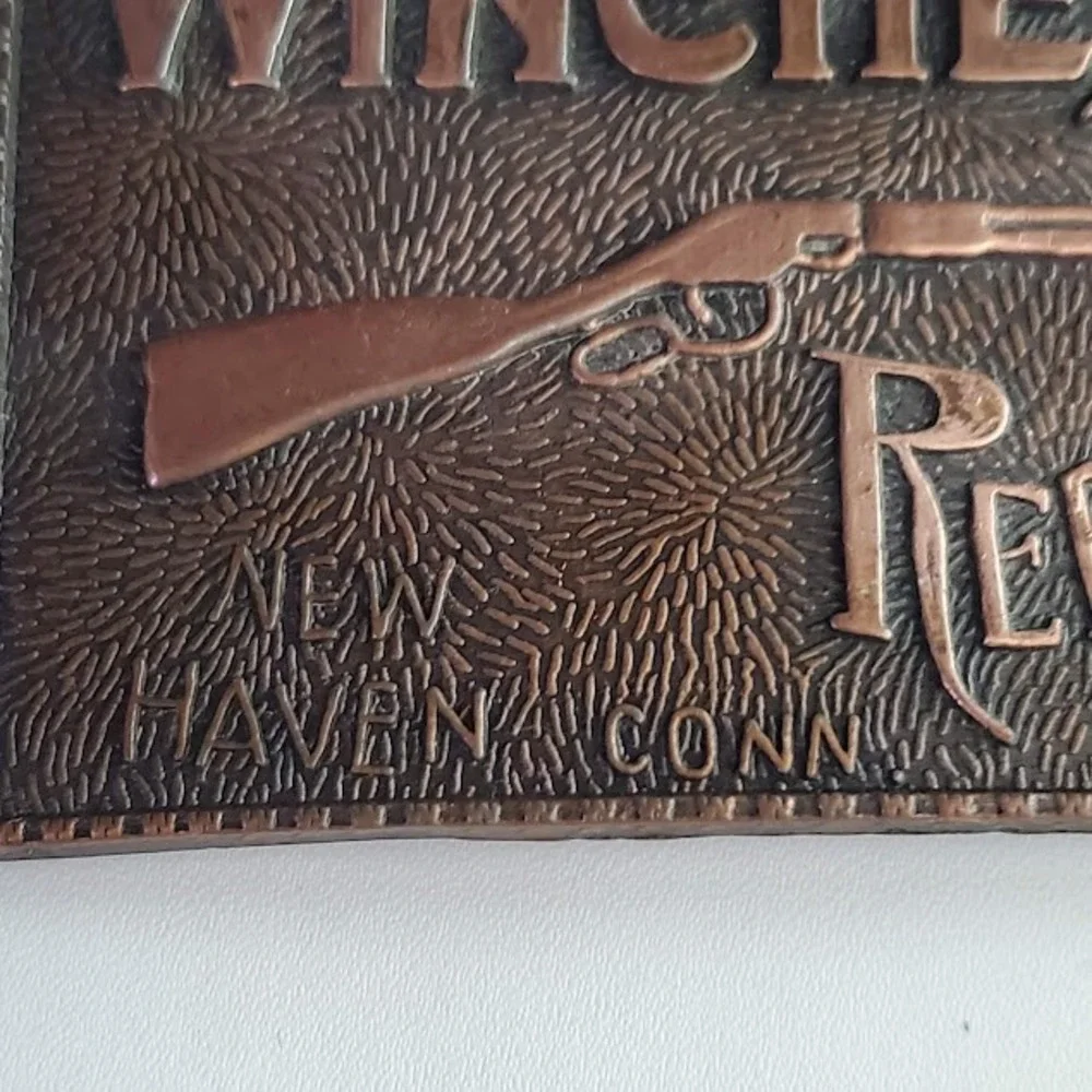 Winchester Repeating Arms Belt Buckle Vintage Style Brass Copper Tone New Haven